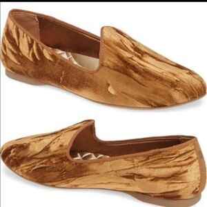 Birdies Heron Amber Velvet Smoking Flats